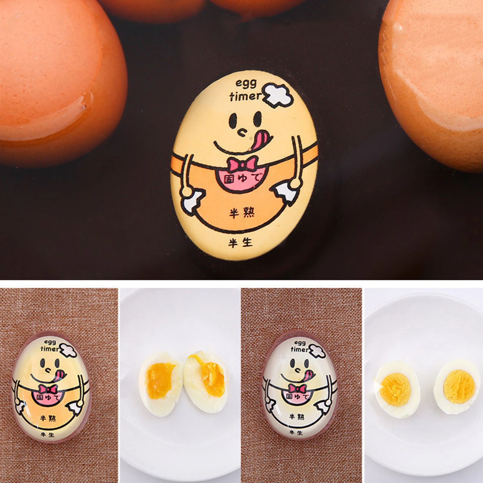 Beep EggsTimer Perfect Color Changing Timer Yummy Soft Hard Boiled Eggs Cooking Kitchen Egg Timer Red Timing Tools