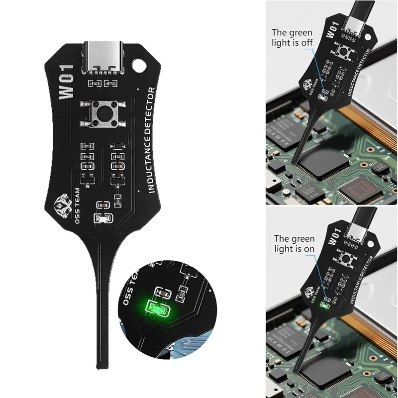 5PCS/Set OSS W01 Motherboard Coil Tester Inductor Detector Tool For Mobile Phone Component Fault Detection