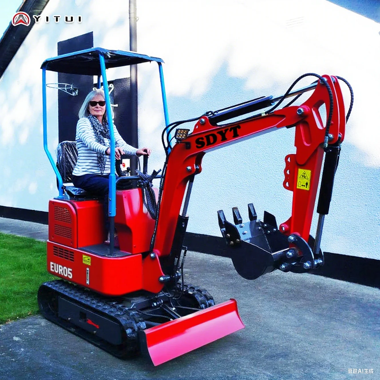 Mini escavatore cingolato da 1,5 tonnellate personalizzato con motore Kubota Ce Epa Euro 5 a prezzo speciale di fabbrica in Cina
