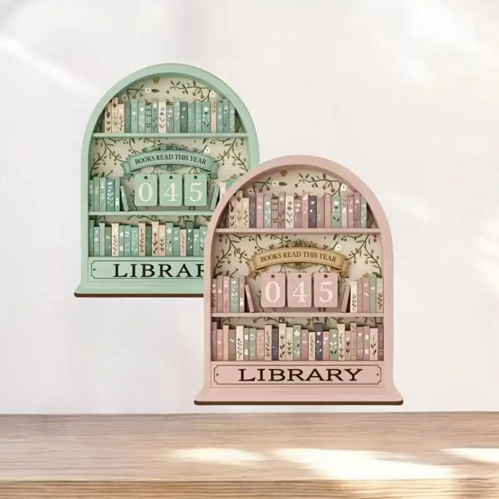 Holz-Buchlesungs-Tracker: Bücher, die Sie dieses Jahr gelesen haben, Leseliebhaber-Lesetracker, Dekoration, Geschenk, Lesetauglichkeit-Challenge-Tracker