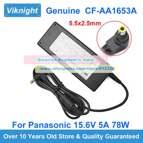 Original CF-AA1653A 15.6V 5A AC Adapter Charger For Panasonic TOUGHBOOK CF-29 CF-31 CF-51 CF-18 CF-P1 CF-30 CF-73 Power Supply