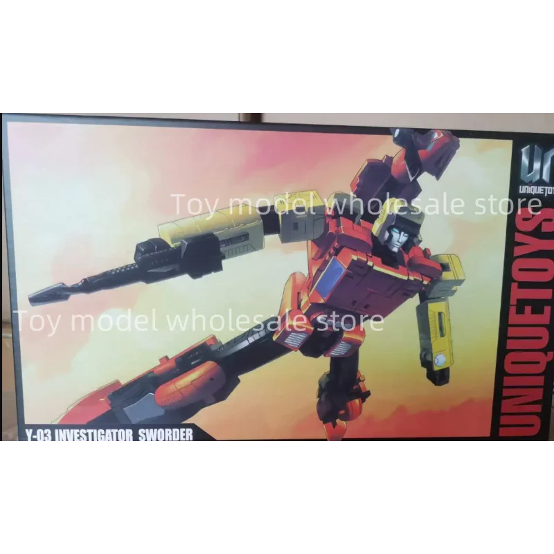 [IN VOORRAAD] Transformatie Uniek Speelgoed UT Y-03 Y03 Sandstorm Sworder Action Figure Met Doos