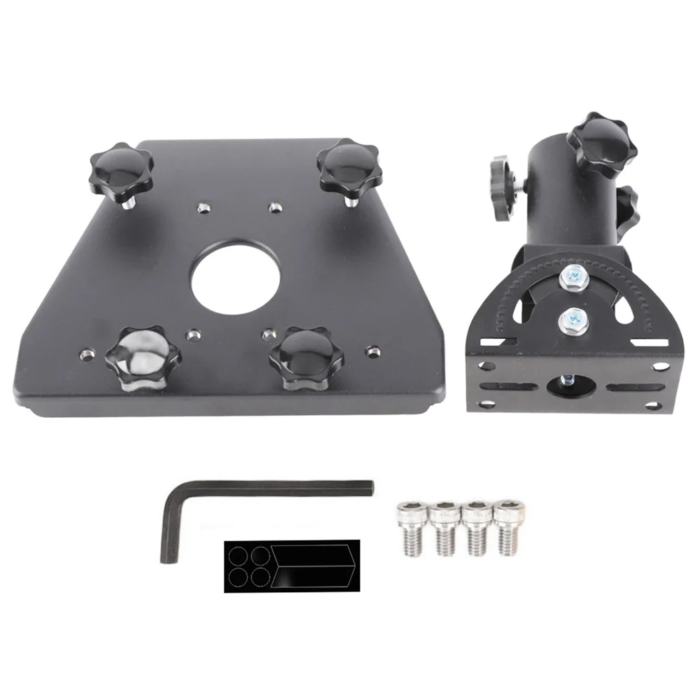 Aluminum Pipe Adapter for Starlink Gen 3 Pole Mount,160°Adjustable Angle,for Standard 4/ 4X Dish Pole Mount,Fits Max 1.38