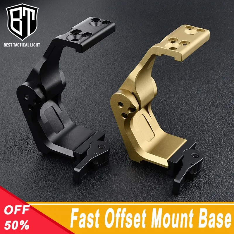 

WADSN Tactical Metal Scope Offset Mount Base G33 G43 G45 Rollover Bracket Fit 20mm Rail Hunting Airsoft Aiming Scout Accessroies