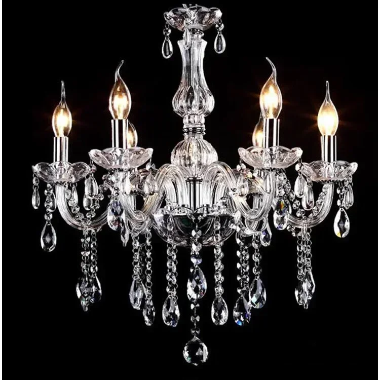 Modern Lustre Crystal Chandeliers 4/5/6/8/10 Arms Optional Lustres De Cristal Chandelier LED Without Lampshade