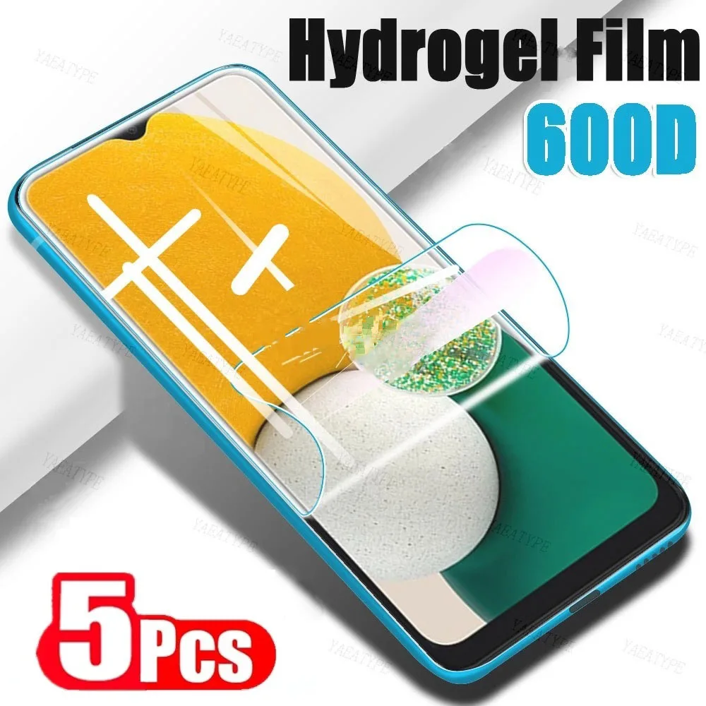 5 SZTUK folii hydrożelowej do Samsung Galaxy A04e A04s A04 A13 A23 A33 A53 A73 5G M13 M13 M33 M53 F13 F23 Screen Protector