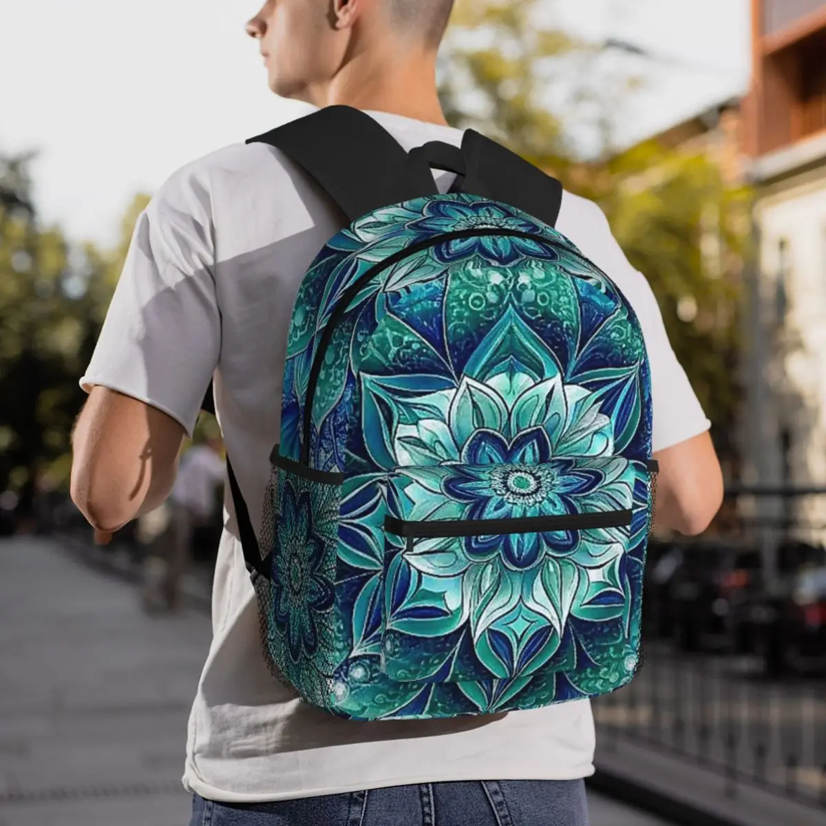 Bohemian Mandala Backpack Daypack Large Capacity Boys Girls BookBag School Bag Shoulder Bags for Men Women
