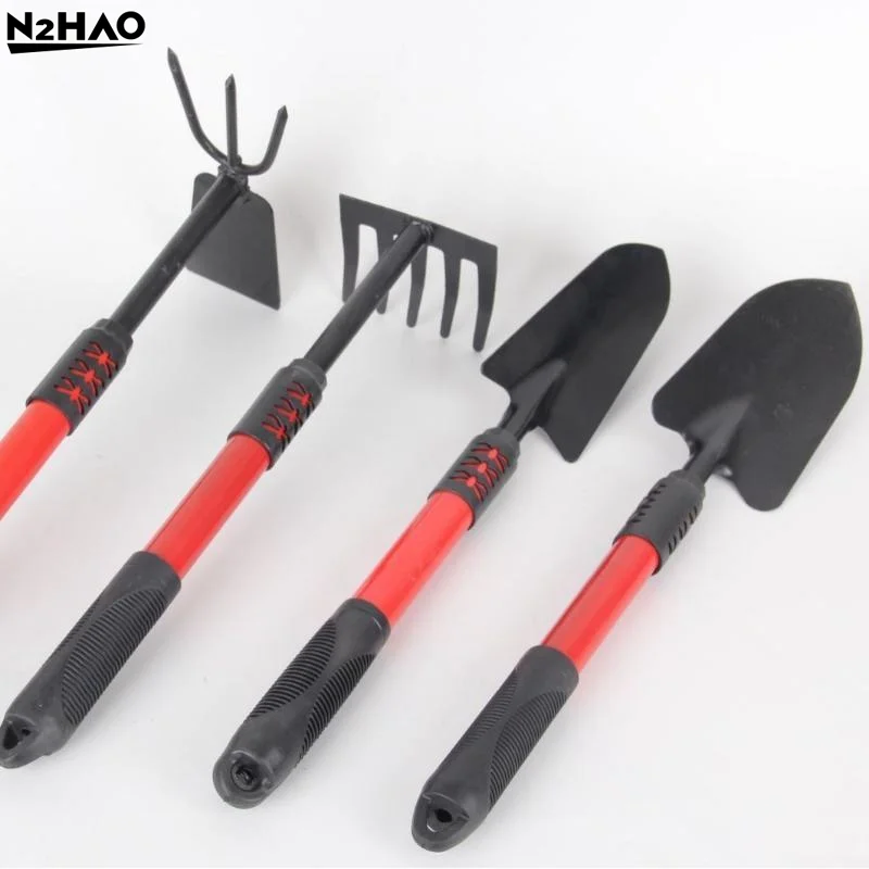 1PCS Gardening Spade Five-tooth Handle Garden Hoe Rake Gardening Tool Set Kit With Extended Handle Garden Hand Tool Set