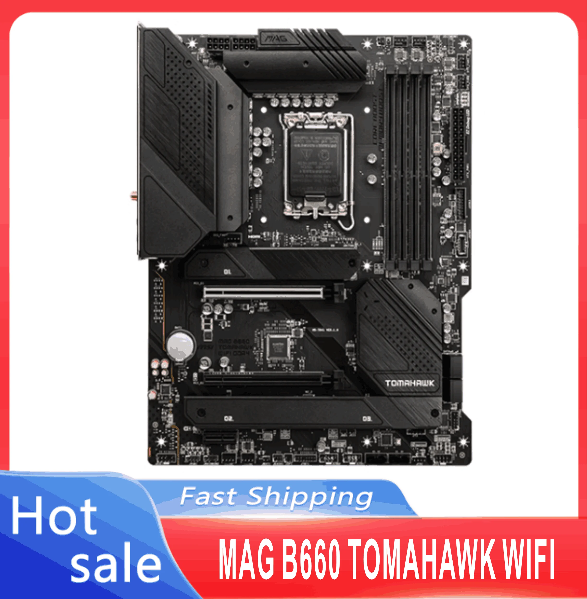 1700 MAG B660 TOMAHAWK WIFIB660 DDR5 128G PCIe 4.0 3xM.2 USB3.2 HDMI ATX Supports 12th Gen Core 100% Testing