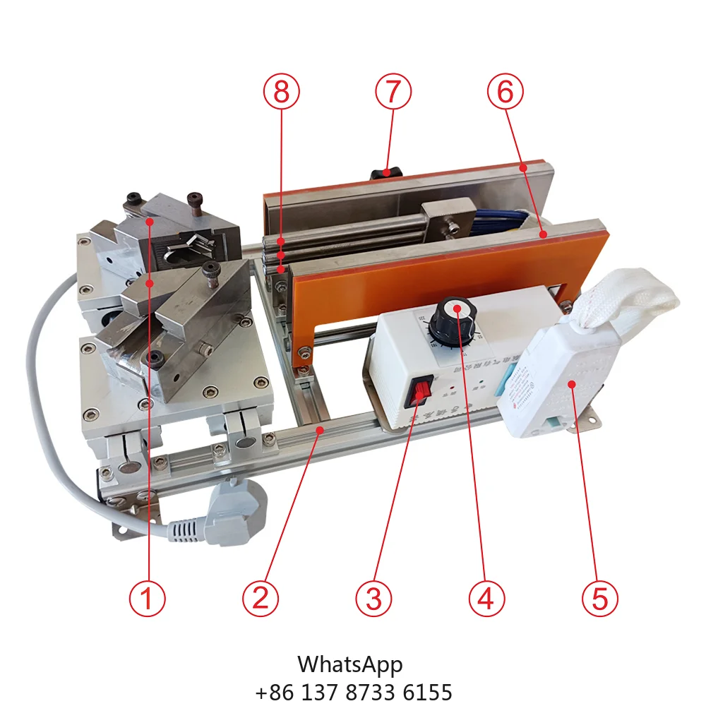 Customize PVC Gasket Welding Machine Refrigerator Door Seal Welder Rubber Gasket Mini Welding Machine