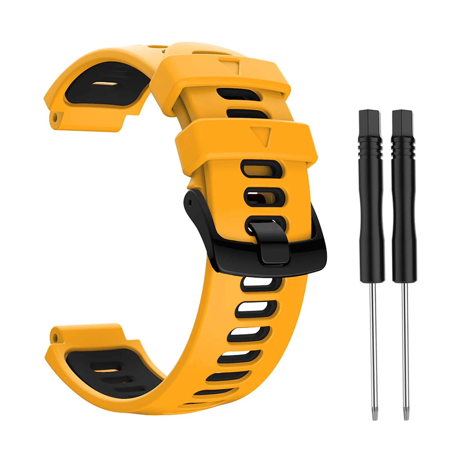 ساعة رجالية بسوار ساعة سيليكون جلدي متوافقة مع Gar Min Forerunner 735XT 235Lite 230 220 تتضمن ساعتين ذكية Hw12