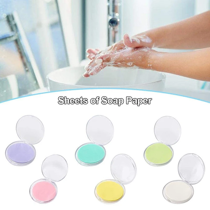 /box Effective Travel Mini Portable Disposable Convenient Hand Washing Solution For Disposable Soap Sheets For Outdoor Travel