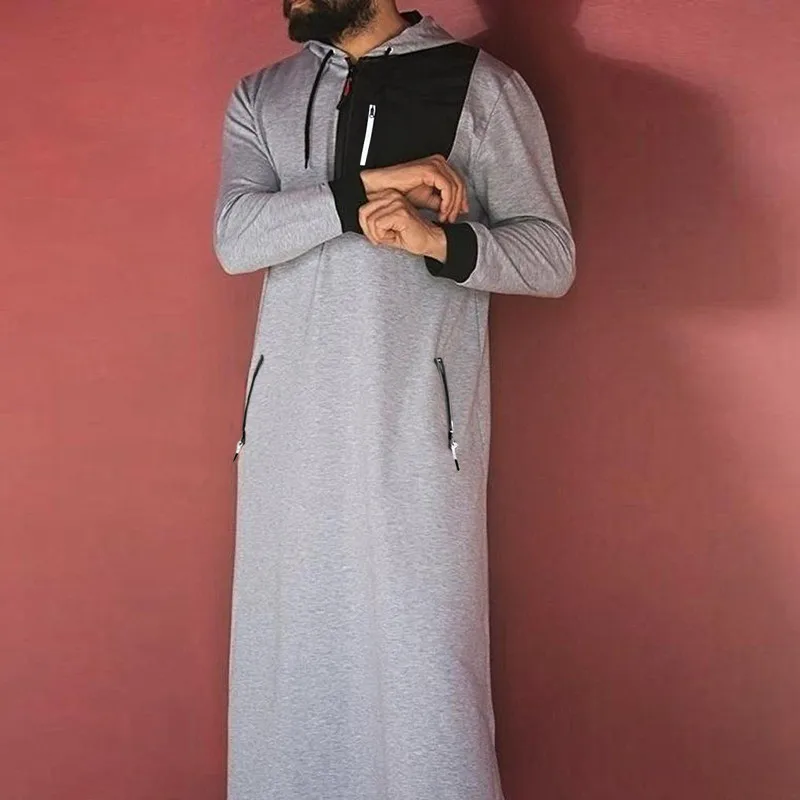 Кафтан, арабский мусульманский халат, мужской Джубба Тобе, мусульманская одежда с длинным рукавом, халат для мужчин, длинные арабские толстовки, кафтан, длинная толстовка