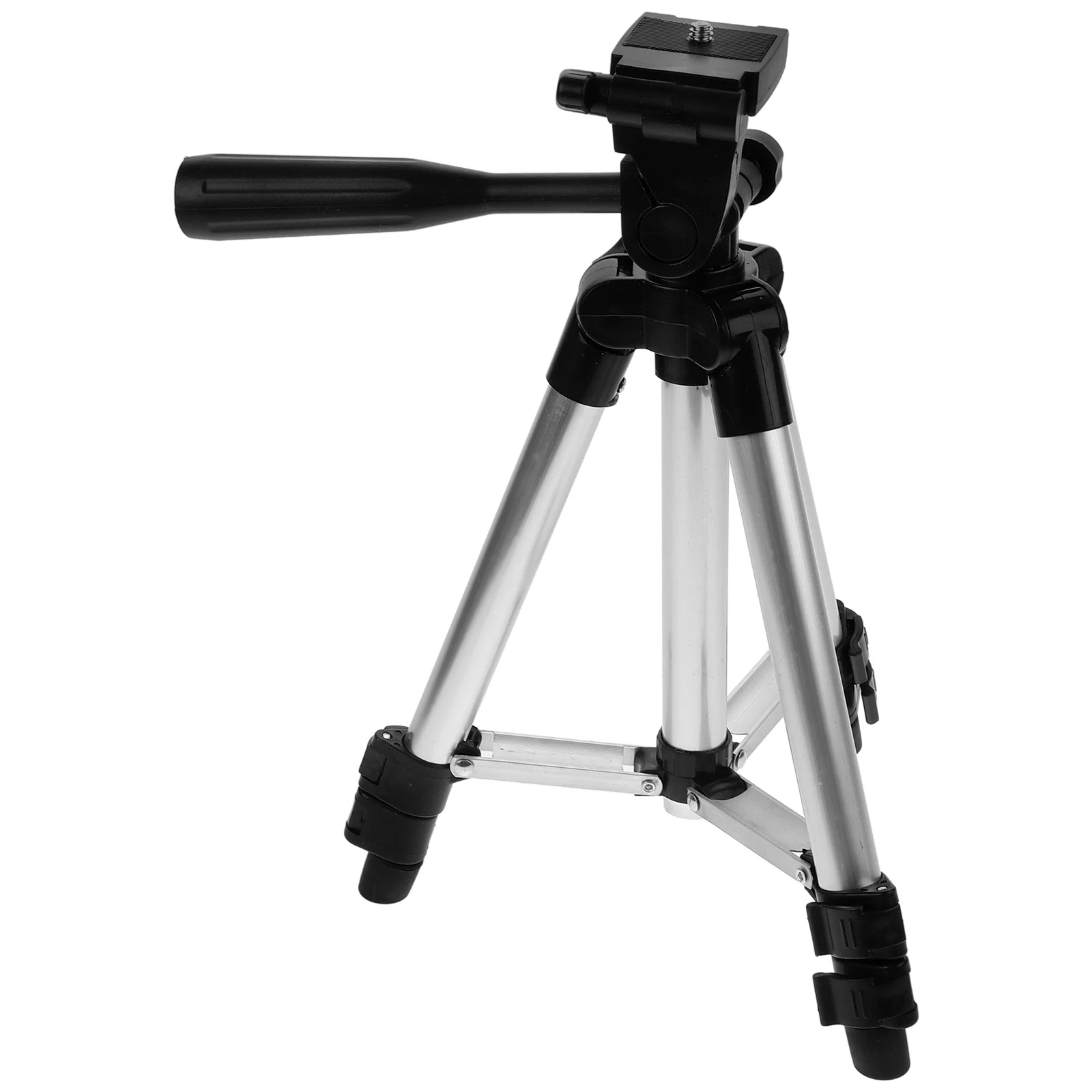 

Fishing Camera Tripod Lightweight Aluminum Adjustable Height Lever Lock Rubber Feet Flashlight Mount Stand For Outdoor Fishing