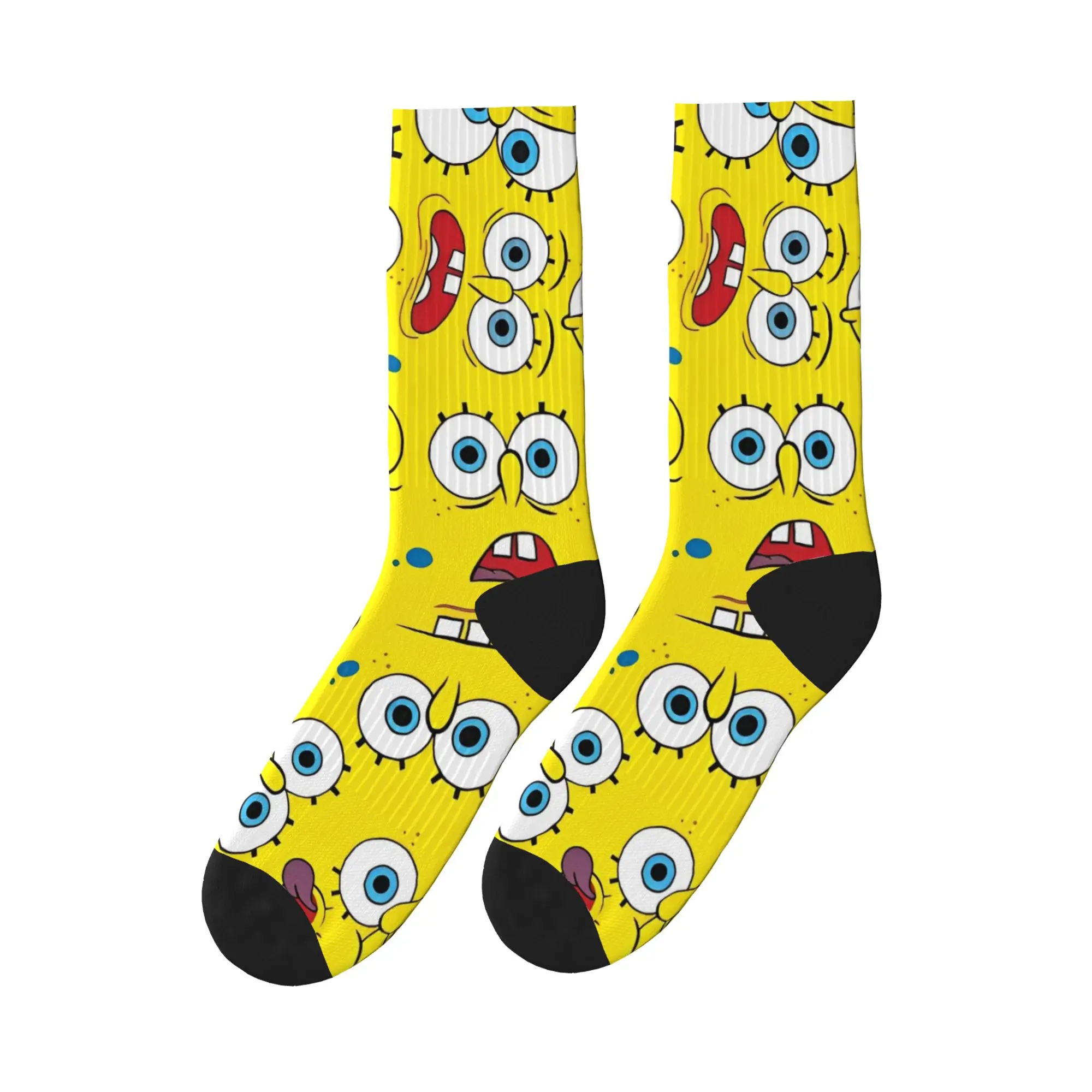 

S-Spongebobs Stockings Casual Socks Couple High Quality Socks Autumn Climbing Design Non Slip Socks Gift