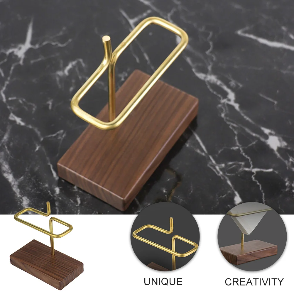 

Coffee Filter Holder Brass Reusable Portable Dispenser For Home Office Camping Paper Filter Rack Tea Juice Funnel