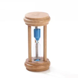 1pcs 5x5x10cm Wooden 1/2/3 Minute Hourglass Timer Time Creative Home Decoration Small Ornaments Customized Logo Living Room