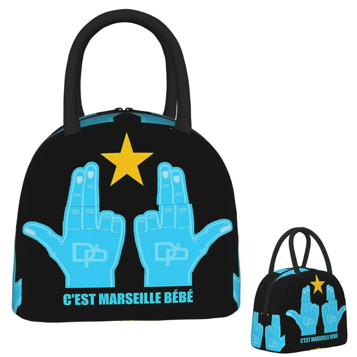 

C'est Marseille Bebe JUL Сумки для обеда Изолированная коробка для бенто Портативная сумка для обеда Многоразовые сумки для пикника Сумка-холодильник для женщин-студентов