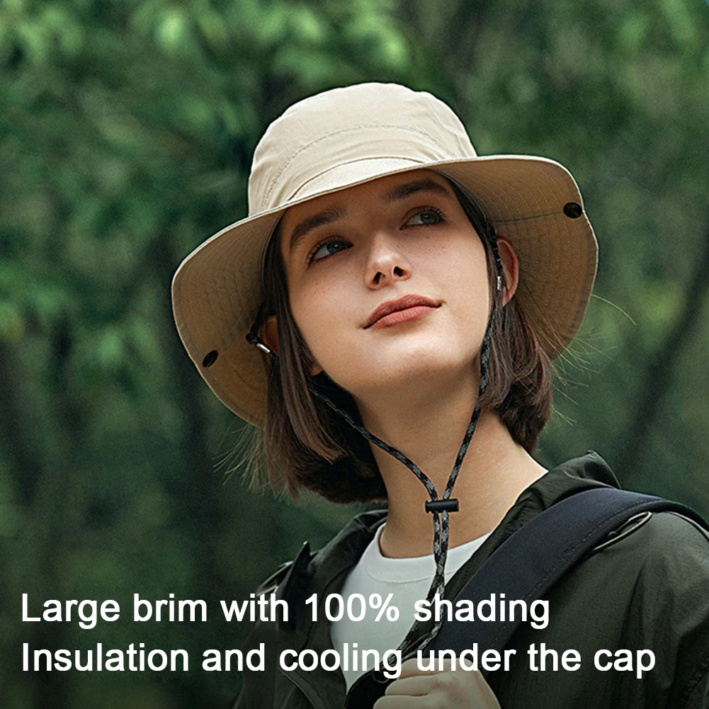 Outdoor Bucket Hat  Summer Wear-resistant Splashproof Anti-uv Foldable Breathable Fishing Hat For Women Men Wholesale