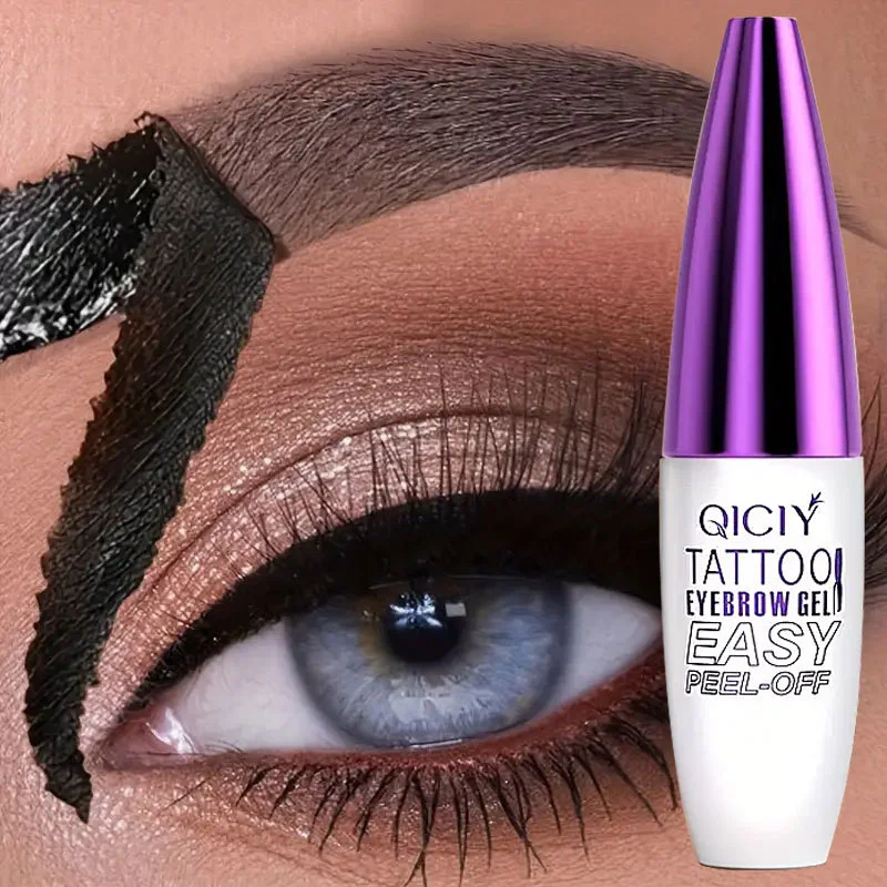 Gel de tatouage pour sourcils, finition mate, crème de maquillage pour les yeux imperméable longue durée, ombre brune naturelle, apprêt de Base pour colorant 10g