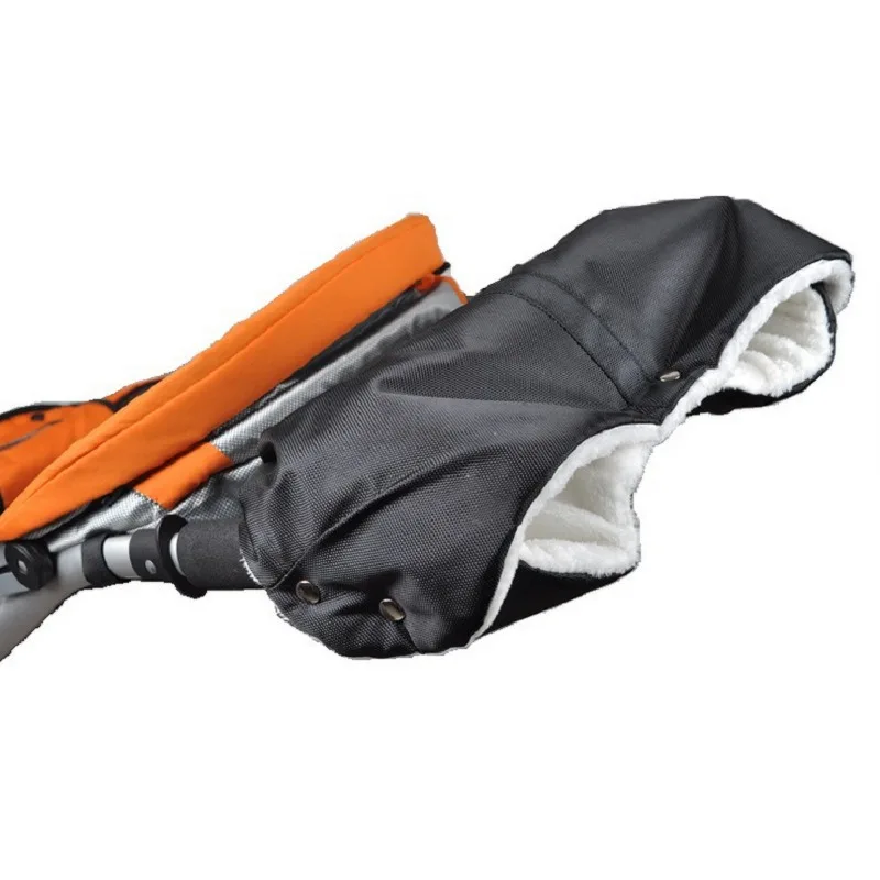 Sarung Tangan Hangat untuk Kereta Dorong Bayi - Penutup Tangan Anti-Dingin Berbahan Plush Tahan Angin, Sarung Tangan Tebal Berlapis Fleece untuk Kereta Dorong Balita