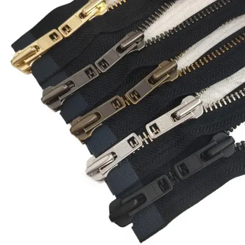 8# 60-100cm YKK Metal Zipper Double Open for Jacket Sweater Coats Repair Tailor Sewing Accessory Supplies