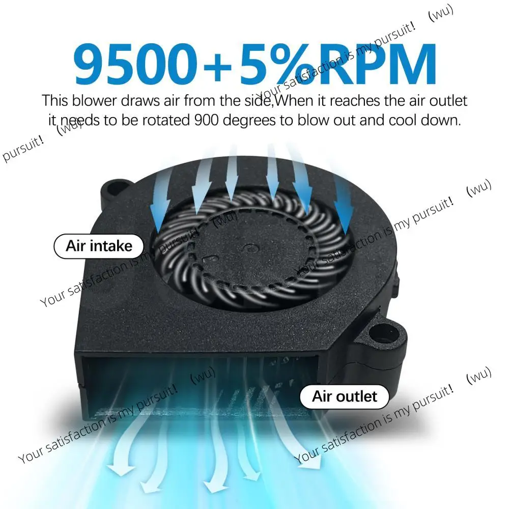 5015 Blower Fan For BambuLab X1 X1C P1P P1S Hotend front coverradial fan Cooling Blower Fan duct Faster Speed Low Noisy 3D Parts