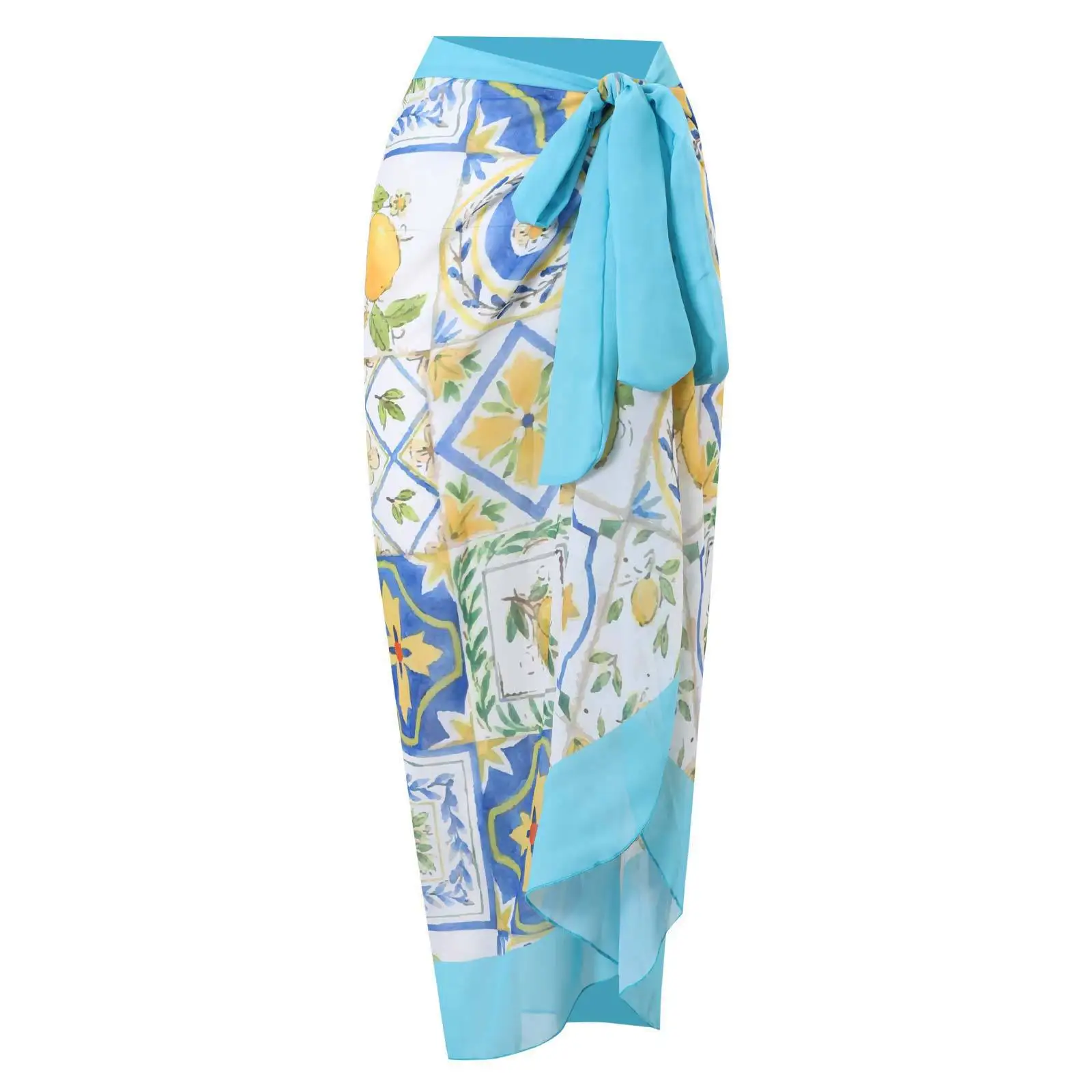 Women's Swimwear 2024 Women Bikini Print Swimsuit Cover up Backless Sexy One-Piece Strap Hot Spring Swimwear S-XL