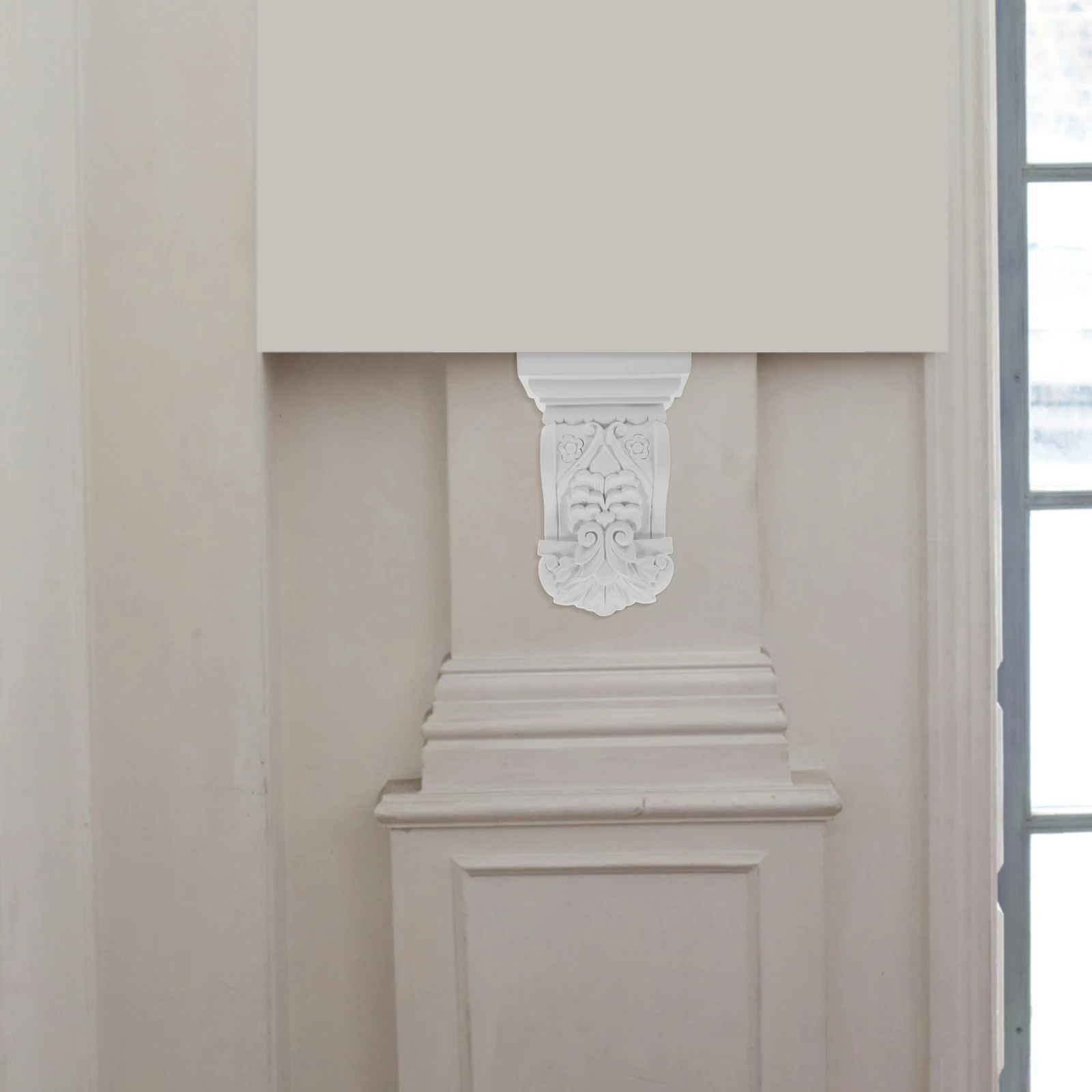 

Roman Column Holder European Vintage Resin Wall Decor Fireplace Mantle Decorative Corbel Miniature Pillar Home Bedroom