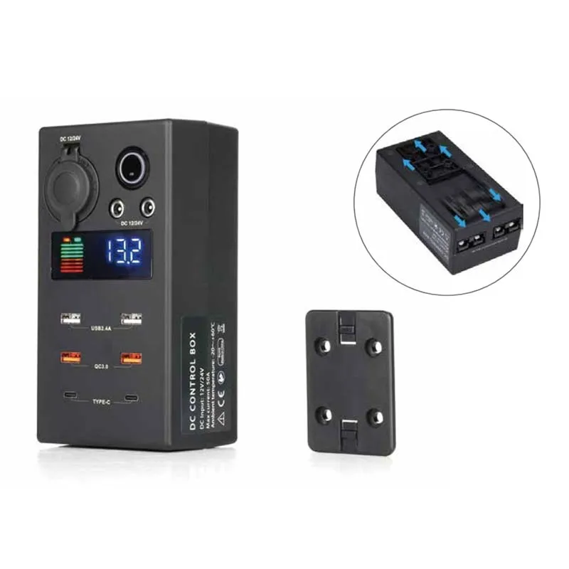 

Домашний переключатель для кемпинга, автофургона, распределительное оборудование, 12 В, 24 В, розетка для блока управления, аккумулятор, фургон, аксессуары для жизни