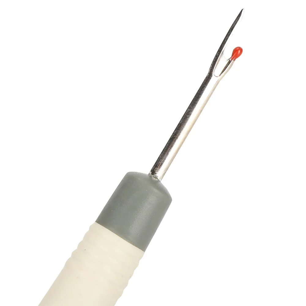 Portable Rubber Handle Seam Ripper Stainless Steel Blade Ergonomic Handle Thread Remover Stitch Unpicker For DIY Handcrafts