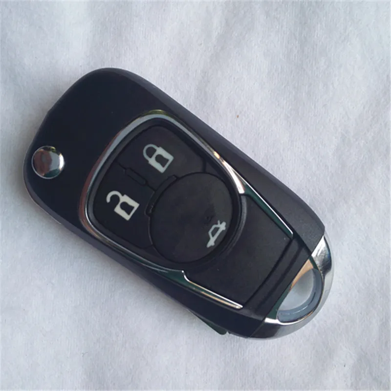 

3-кнопочный модифицированный складной автомобильный ключ-брелок для Chevrolet Cruze Epica Lova Camaro Impala с лезвием HU100