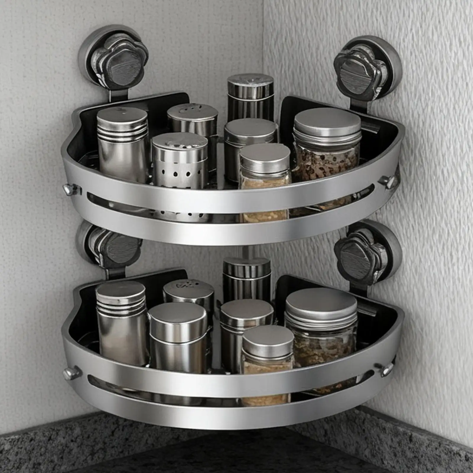 

Угловая полка для душа, 2 шт., без сверления, для хранения, сильные всасывающие полки для душа, угловая полка для шампуня, губки, мыла, мытья тела