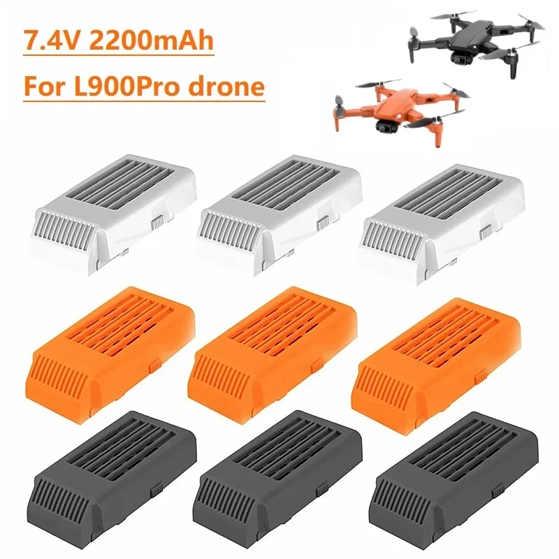 Original L900 PRO Drone Battery 7.4V 2200mAh For L900 PRO Drone Battery Accessories Drone Parts FPV Dron Quadcopter Spare