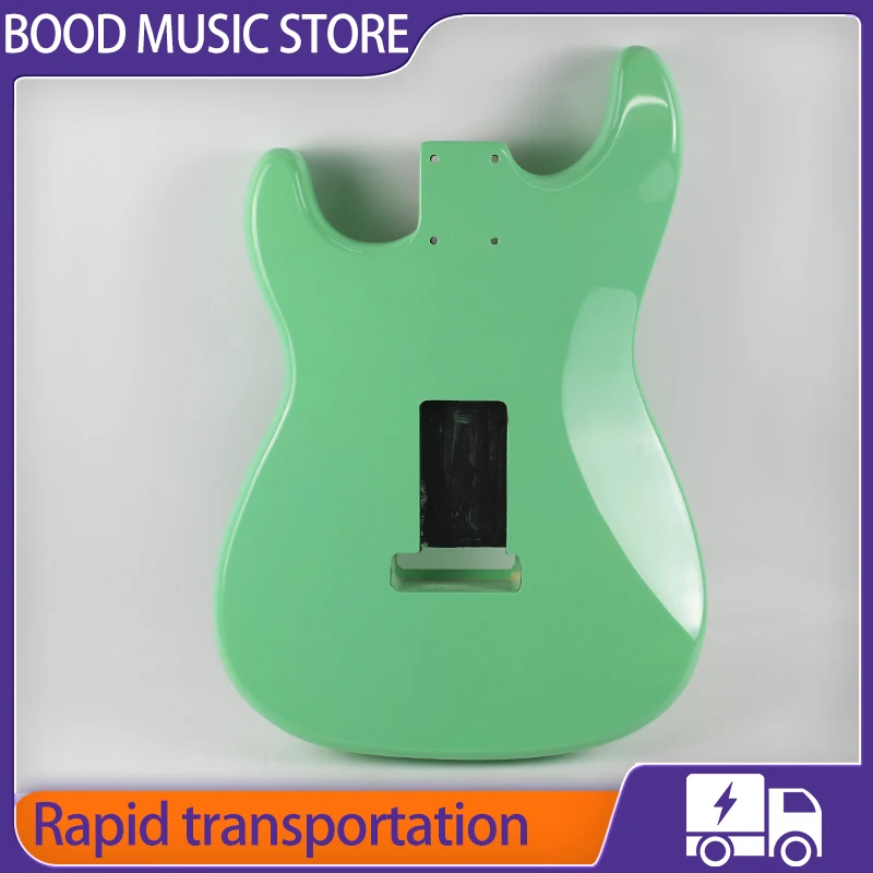 Green Alder SSS Pickups Groove Straocaster Electric Guitar Body for Fend no bridge hole