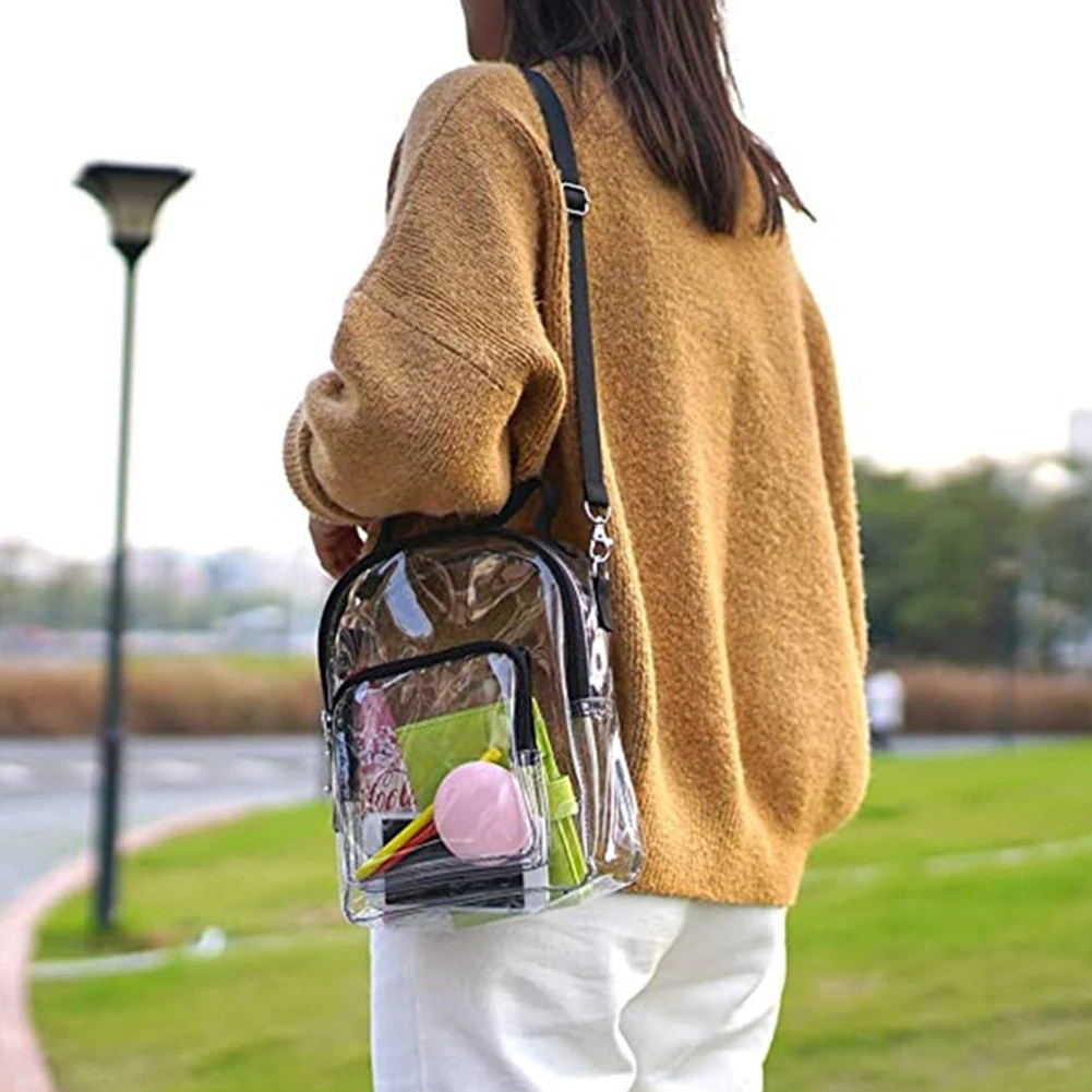 

Прозрачная сумка-мессенджер из ПВХ с ручкой сверху, кошелек, прозрачная сумка-мессенджер на молнии для женщин, путешествия на открытом воздухе, покупки