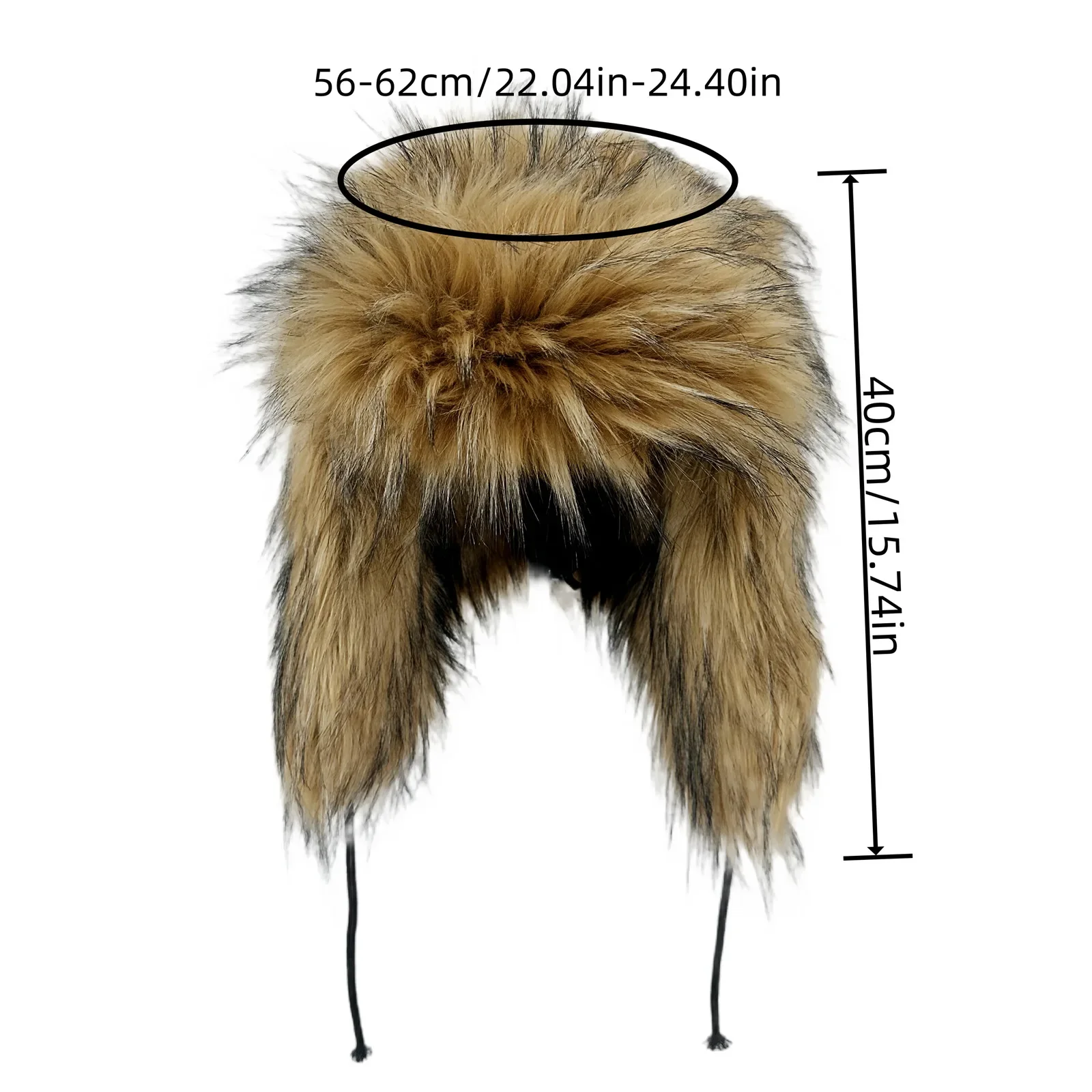 Y2K Fluffy Popular Russian Female Round Earflap Cap Faux Fur Winter Warm Hat For Women Faux Fox Raccoon Fur Beanies Bomber Gorra view 6