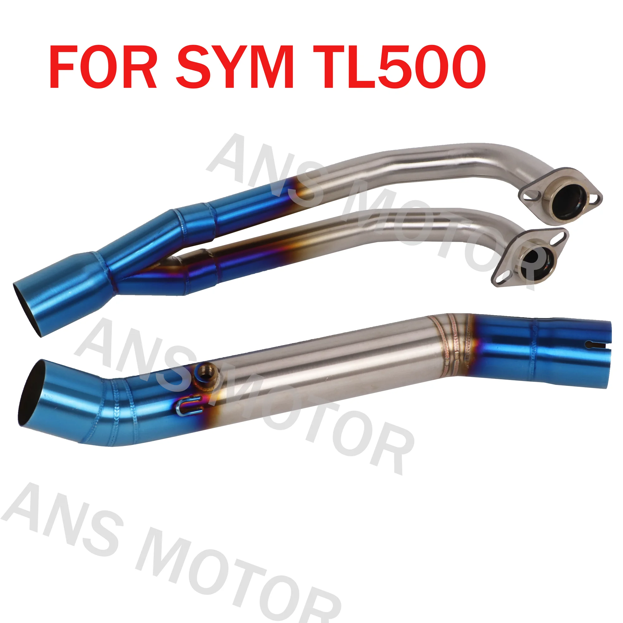 For SYM TL500 Exhaust Modified Motorcycle Exhaust Stainless Steel Slip On Exhaust Muffler Header Pipe