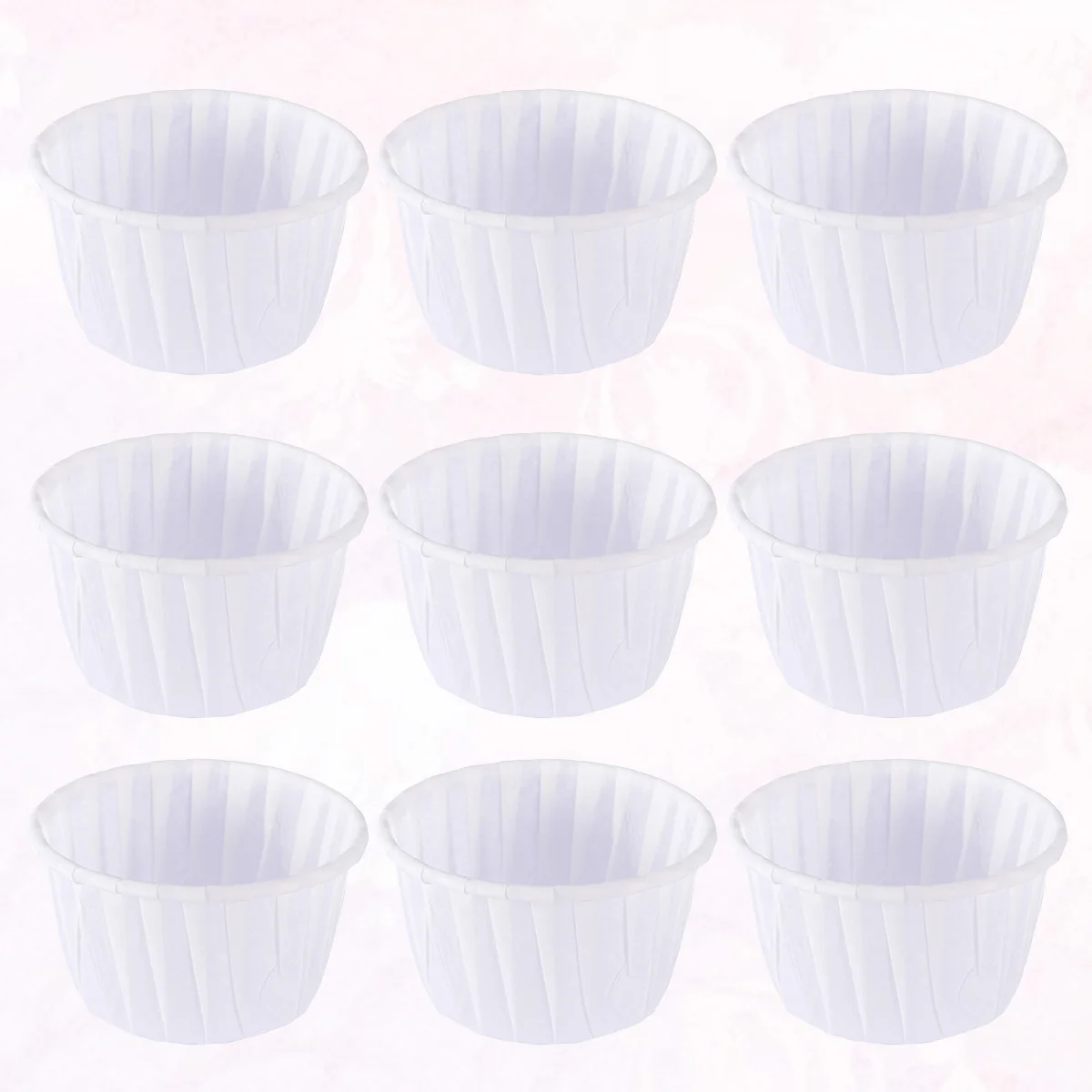 

50 Pcs Cake Baking Cups Cupcake Wrapper Supplies High Temperature Resistance White Muffin
