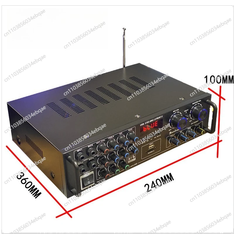 High-quality 5.1-channel power amplifier 1300W high-power power amplifier Home Bluetooth HIFI audio karaoke machine