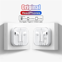 For IOS Original Headphones For iPhone 14 13 12 11 Pro Max Lightning Earphones X XS XR 7 8 Plus SE Type-C Wired Bluetooth Earbud