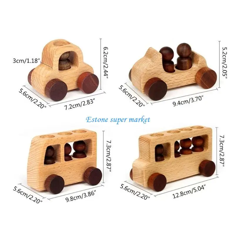 090B รถที่มีสีสันรูปร่างกองบล็อกก่อสร้างกิจกรรมของเล่นเพื่อการศึกษาก่อนวัยเรียน