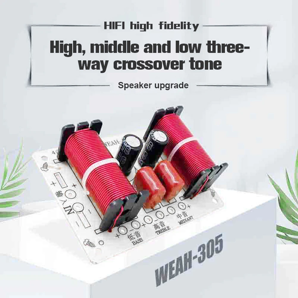 150W 3 Way Audio Speaker Crossover Treble Midrange Bass Independent Crossover HiFi Home Speakers Filter Frequency Divider view 5