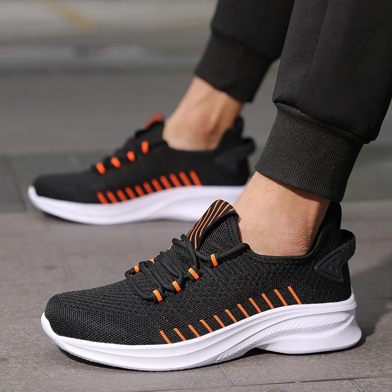 

men's Casual sneakers new flat shoes lightweight, large-sized, casual sports men's shoes, walking fitness running shoes, and b