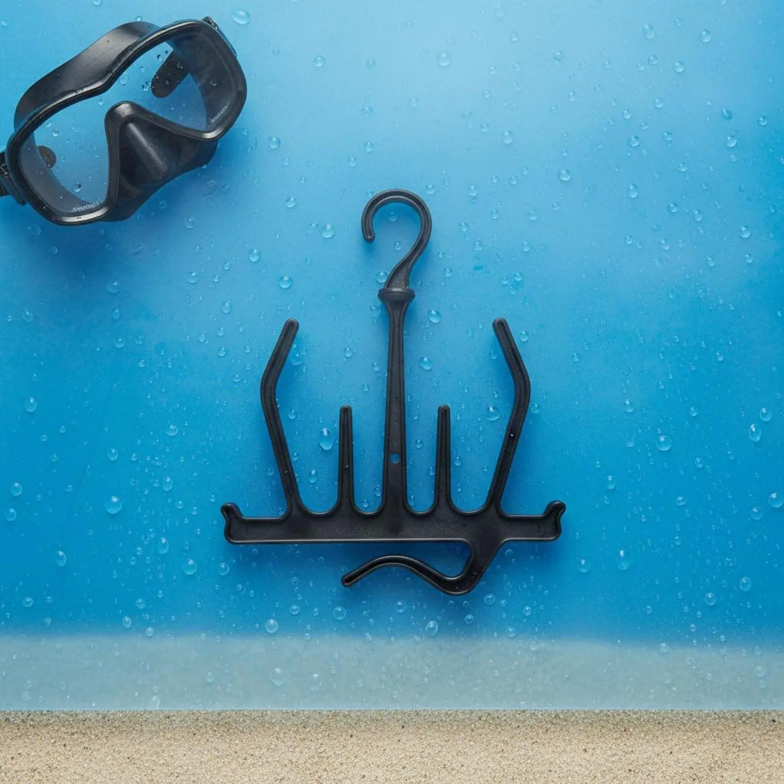 Durable PP Material Hanger Versatile Multi Prong Equipment Organizer Rotating Hook for Rigid Boat Gear