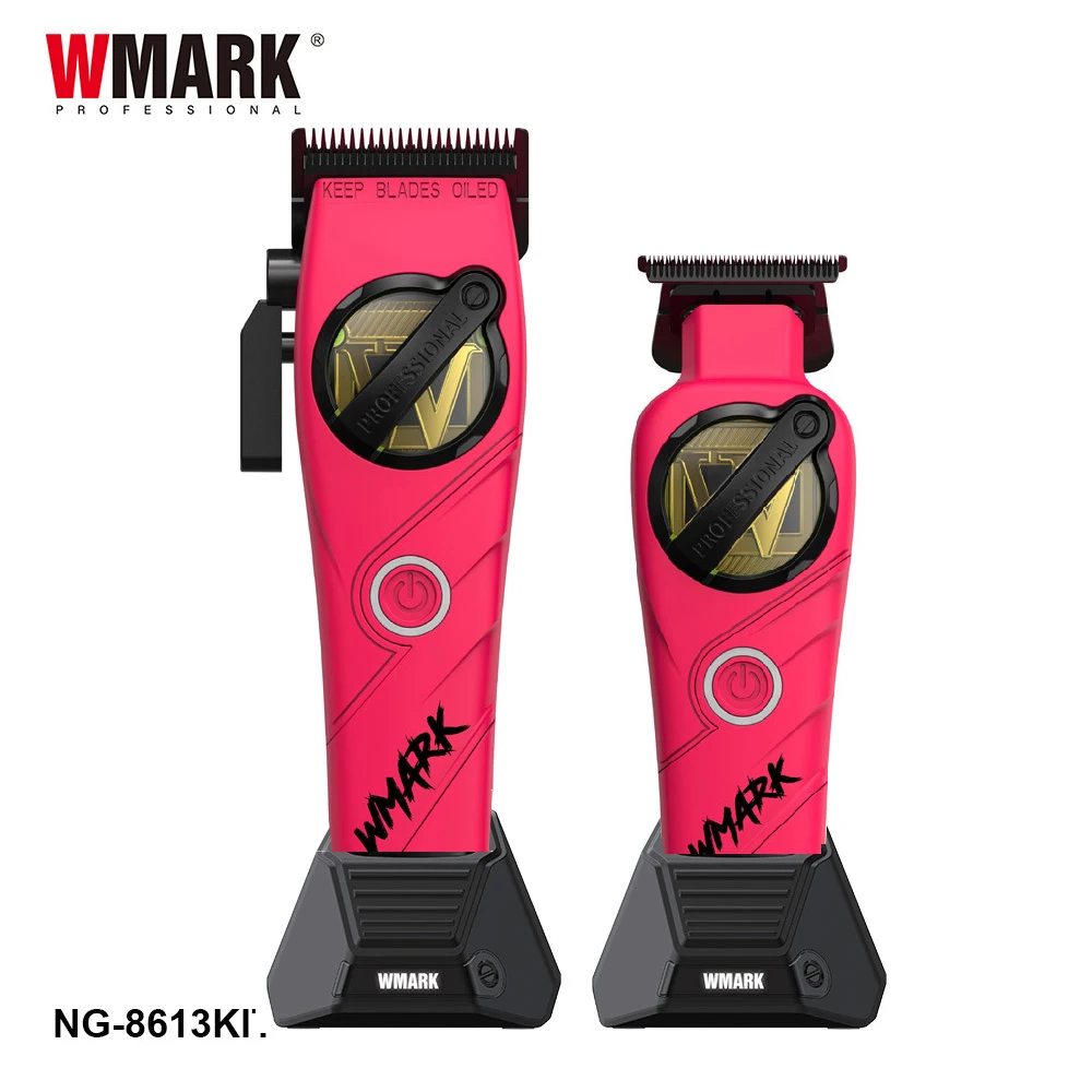

WMARK 8613, комплект зажимов для волос, машинки для стрижки волос для парикмахеров, аккумуляторная машинка для стрижки волос
