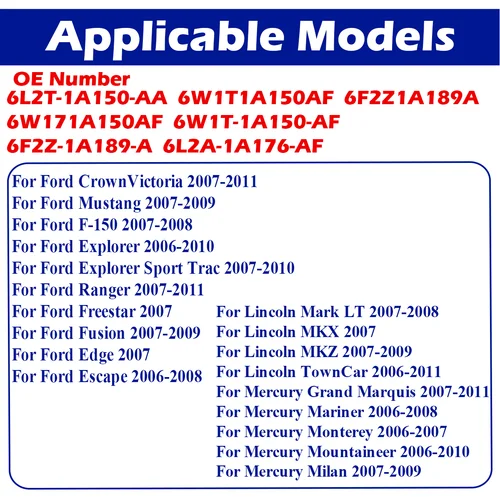 Imagen 2 del producto Sensor de presión de neumáticos TPMS 6L2T-1A150-AA para Ford Crown Victoria F-150 Explorer Sport Trac Ranger Freestar Fusion Edge Escape