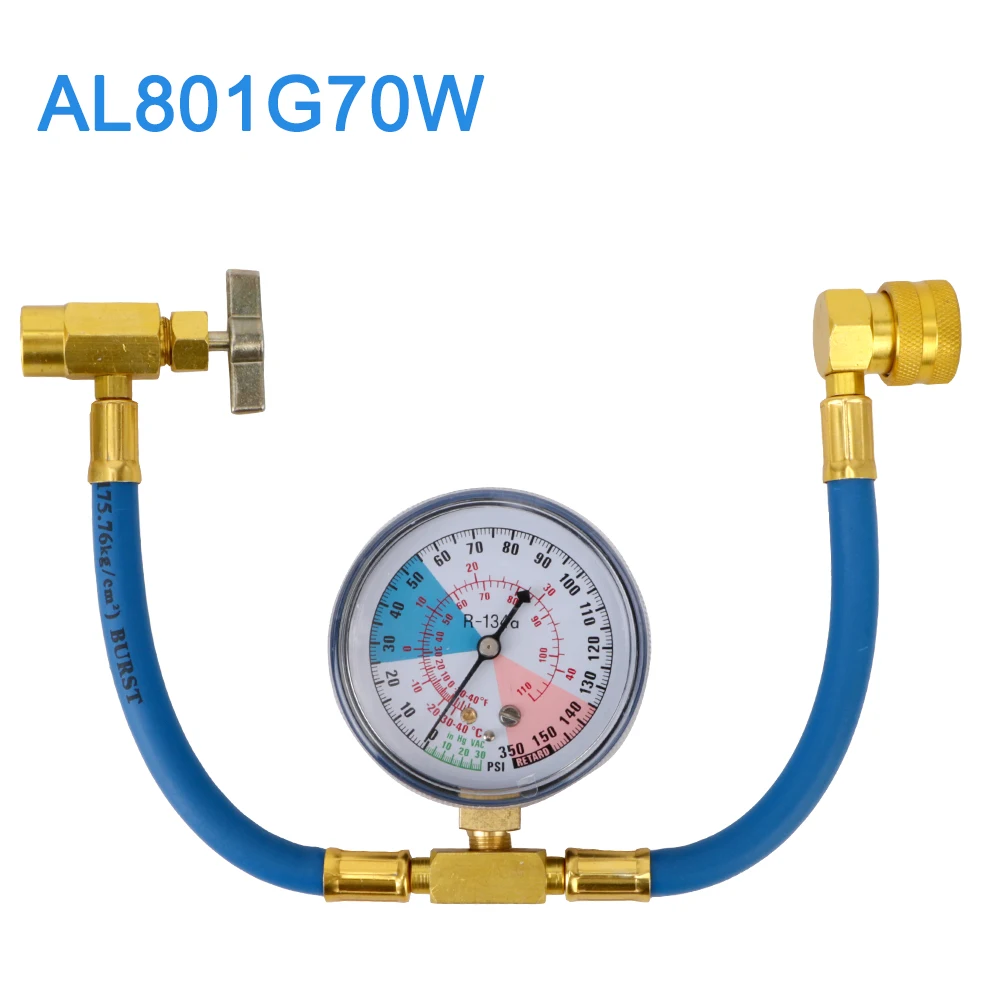 Car Air Conditioner Tools Freon r134a Air Conditioning Recharge Hose 1/2 ACME Thread r134a Refrigerante Open Valve Charging Pipe
