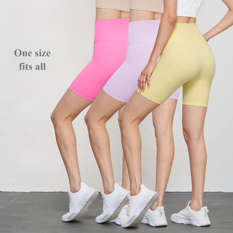 

Женские шорты для спортзала для йоги, леггинсы из лайкры телесного цвета для фитнеса, брюки три четверти, высокоэластичные узкие брюки для йоги, велосипедные шорты, короткие