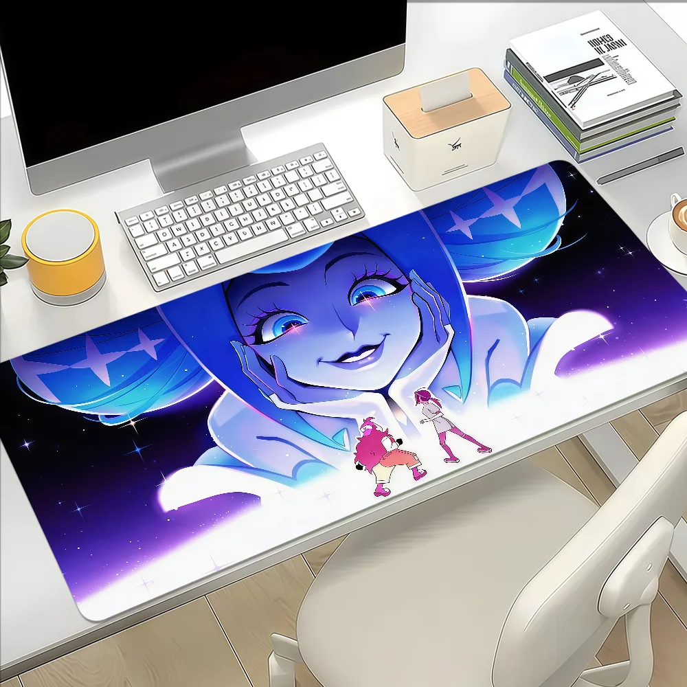 Cartoon Knights Of Guinevere Mouse Pad Large Non-slip Lockedge Desktop Computer Desk Mat Keyboard MousePad Office Gamer Student